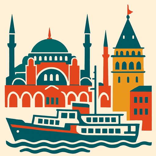 istanbul.
In-Game asset.  2d.  High contrast.  No shadows no text