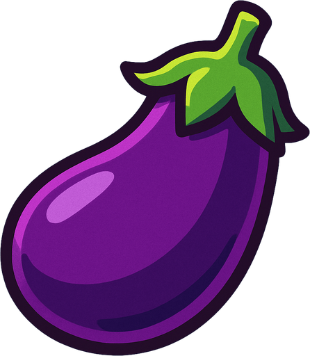 Obergine.
In-Game asset.  2d.  High contrast.  No shadows