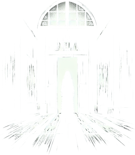 Dark background horror.
2d. Blank background. High contrast. No shadows.