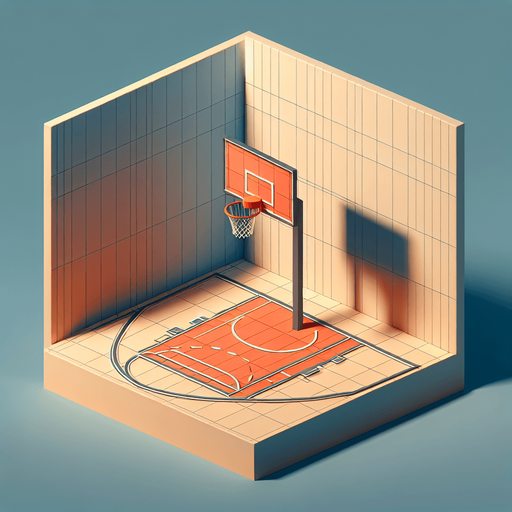 Basketball hoop.
Single Game Texture. In-Game asset. 3D. Full background. High contrast. 
Yes shadows.