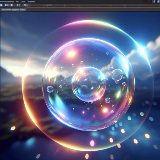 A bubble.
Single Game Texture.  In-Game asset.  No shadows