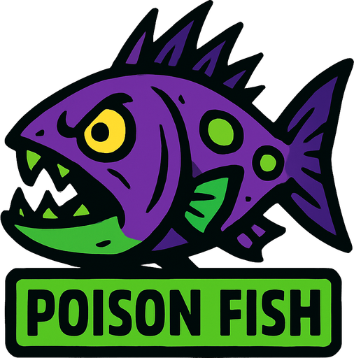 poison fish.
In-Game asset.  2d.  High contrast.  No shadows