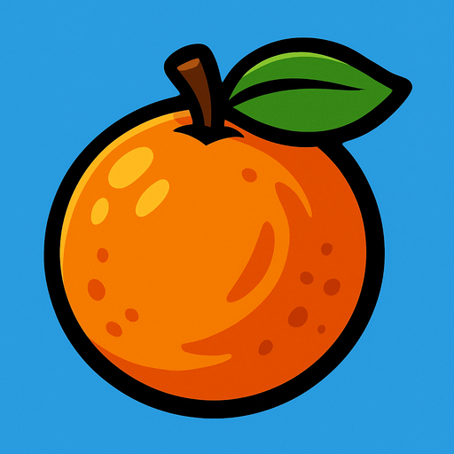 Orange.
In-Game asset.  2d.  High contrast.  No shadows