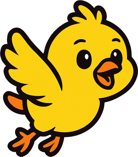 hava civcivi.
In-Game asset.  2d.  High contrast.  No shadows