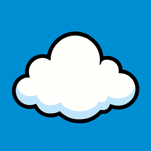 cloud.
In-Game asset.  2d.  High contrast.  No shadows