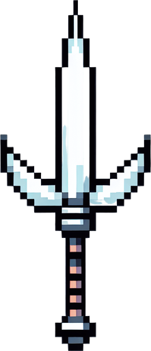 a pixel harpoon, vertical and looking up, retro like in pang games..
Single Game Texture. In-Game asset. 2d. Blank background. High contrast. No shadows.