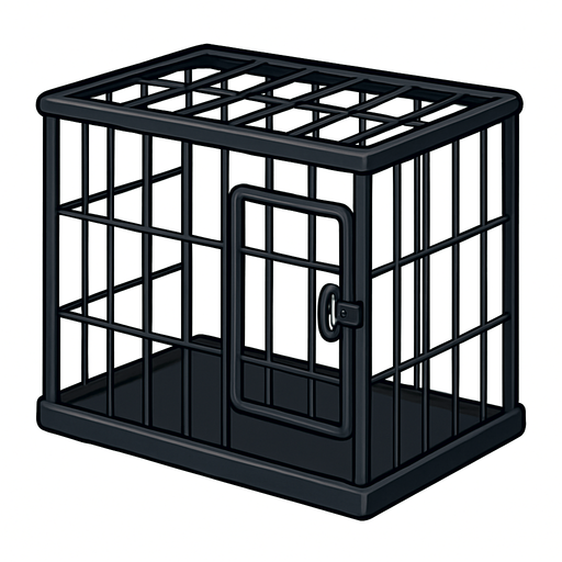 cat cage black.
2dNo backgraund,No shadows,Game assest