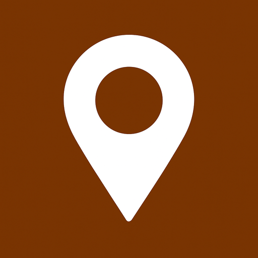 white location icon look on top.
In-Game asset.  2d.  High contrast.  No shadows