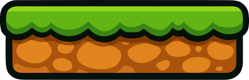 size 200x20 PLATFORM  Shape Box.
In-Game asset.  2d.  High contrast.  No shadows
