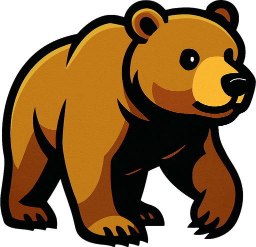 Bear.
In-Game asset.  2d.  High contrast.  No shadows