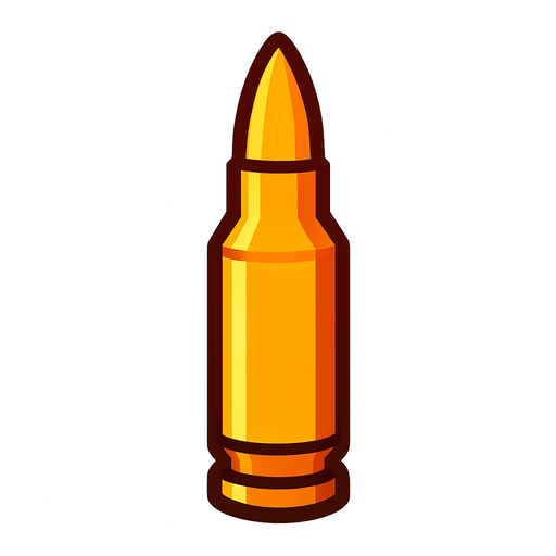 mermi.
In-Game asset.  2d.  High contrast.  No shadows