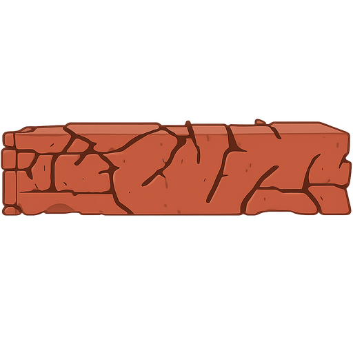 ladrillos rotos
. No background. Transparent background. Blank background. No shadows. 2d. In-Game asset. flat