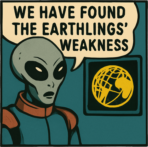 Make sure spelling in speech bubble is correct "We have found the earthlings weakness"