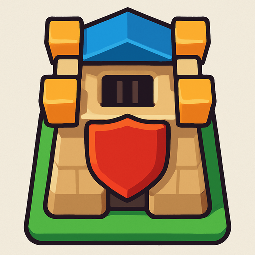 Tam yukarıdan bakılan bir kule clash royaledeki gibi.
In-Game asset.  2d.  High contrast.  No shadows