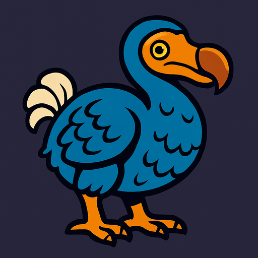 Dodo.
In-Game asset.  2d.  High contrast.  No shadows