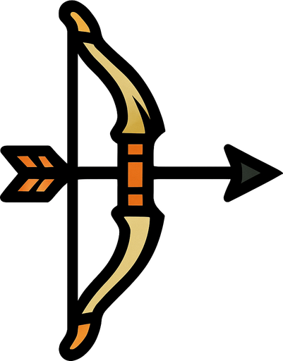Bow: make it face 90 degrees
In-Game asset.  2d.  High contrast.  No shadows