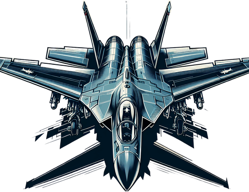 A stronger fighter plane.
Single Game Texture. In-Game asset. 2d. Blank background. High contrast. No shadows.