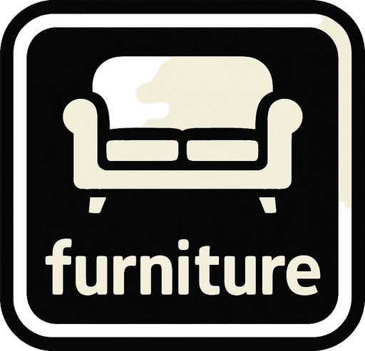 Eşya kategorisi butonu. Üstünde "furniture" yazsın.
In-Game asset.  2d.  High contrast.  No shadows