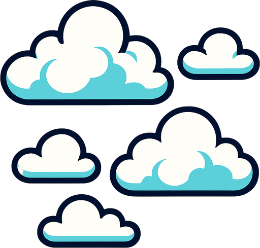 nubes.
In-Game asset.  2d.  High contrast.  No shadows