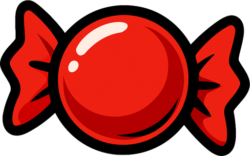 Red Candy.
In-Game asset.  2d.  High contrast.  No shadows