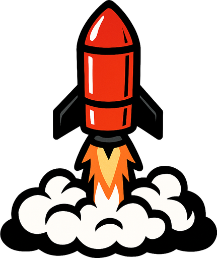 Misil rikdad upp.
In-Game asset.  2d.  High contrast.  No shadows