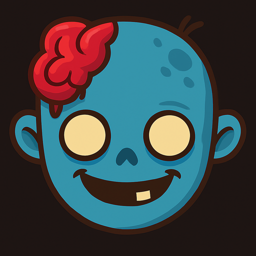 Make its skin blue and make it smile