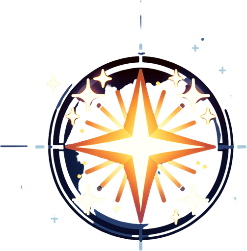 a shining star. Single Game Texture. In-Game asset. 2d. Blank background. High contrast. No shadows.
