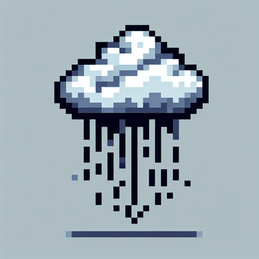 pixel art cloud.
Single Game Texture. In-Game asset. 2d. Blank background. High contrast. No shadows.