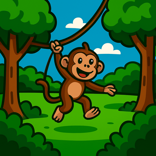 add monkey swinginh between trees