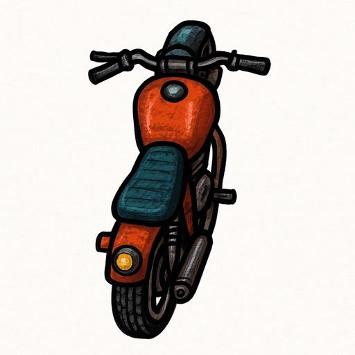 Gta2 moto
Single Game Texture. In-Game asset. 2d. Blank background. High contrast. No shadows be diagonal