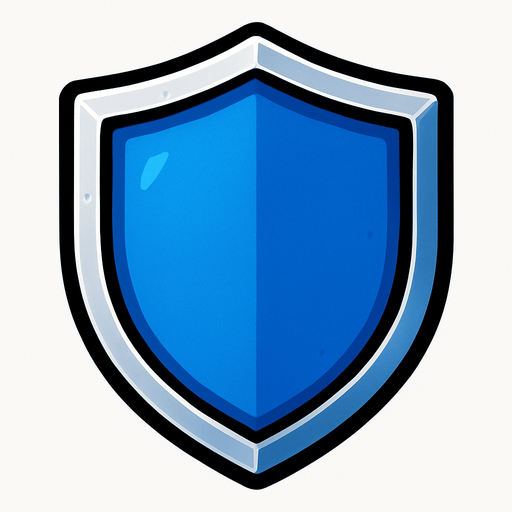 Escudo azul.
In-Game asset.  2d.  High contrast.  No shadows