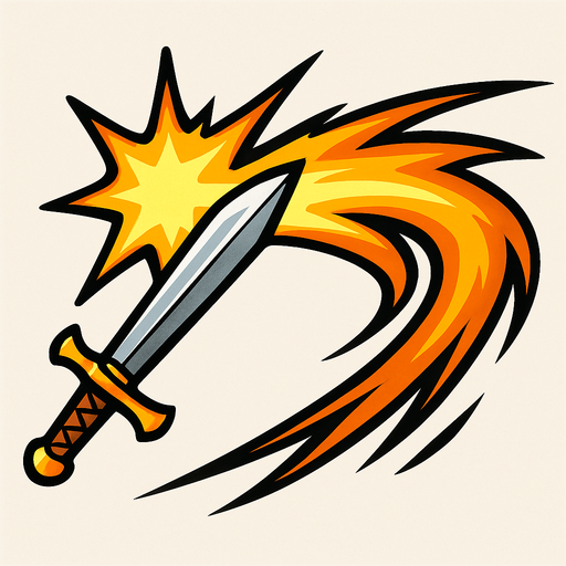 Kılıç vurma efekti.
In-Game asset.  2d.  High contrast.  No shadows