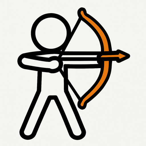 Cöp adam elinda yay olsun.
In-Game asset.  2d.  High contrast.  No shadows