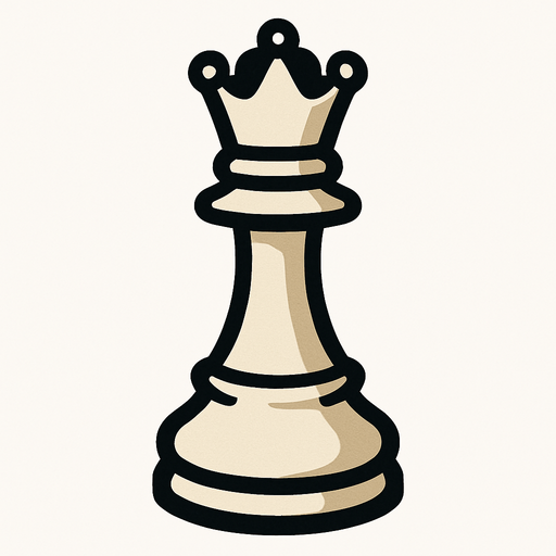 White Queen Chess.
In-Game asset.  2d.  High contrast.  No shadows