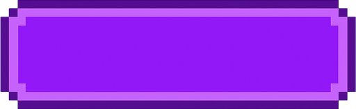 800x180 pixel art horizontal bar, fully rounded corners, vibrant purple color, 8-bit arcade UI style, clean and minimal, no background.
In-Game asset.  2d.  High contrast.  No shadows