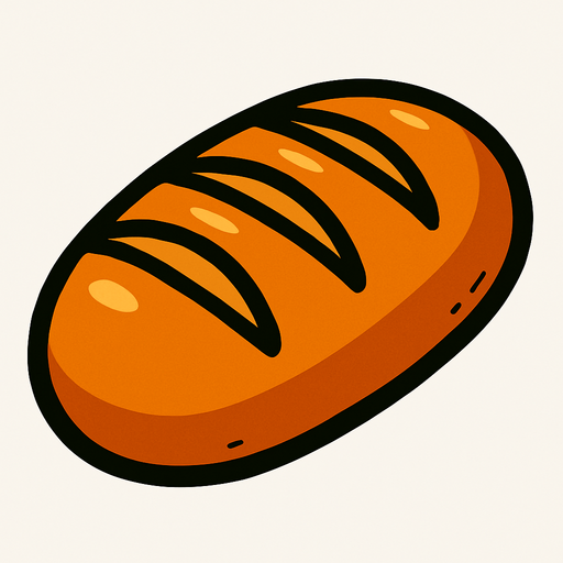 ekmek.
In-Game asset.  2d.  High contrast.  No shadows