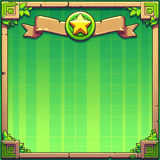Congratulation! Green wallpapper..
Single Game Texture. In-Game asset. 2d. Blank background. High contrast. No shadows.