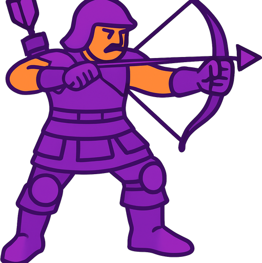 koyu kahverengi olan bütün zırhı kaskı yayı ayakkabıyı eldiveni parlak mor renk yapar mısın