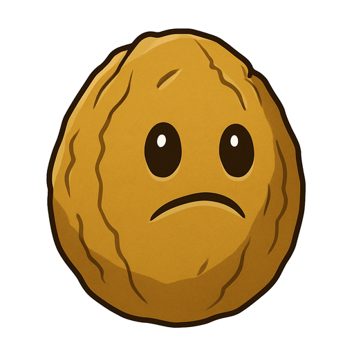 Wallnut del videojuego plantas vs zombies.
In-Game asset.  No shadows