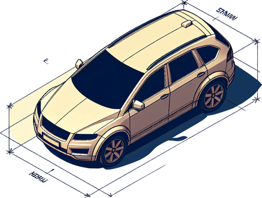 average normal car. orthographic top view.
Single Game Texture.  In-Game asset.  2d.  Blank background.  High contrast.  No shadows