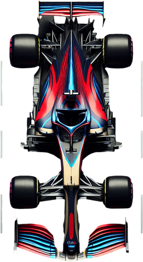 Alonso F1 Renaiult race car. Top View..
Single Game Texture. In-Game asset. 2d. Blank background. High contrast. No shadows.