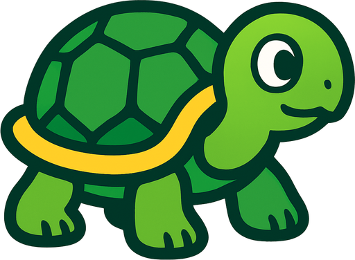 Turtle.
In-Game asset.  2d.  High contrast.  No shadows