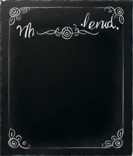 "NOVICE BLEND" handwritten in chalk