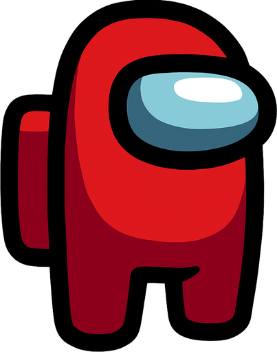 among us imposter.
In-Game asset.  2d.  High contrast.  No shadows