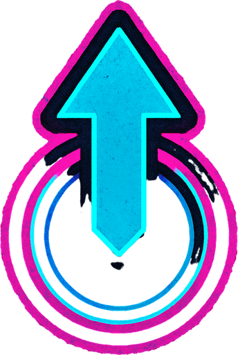 Cyberpunk style tap note for music rhythm game.
In-Game asset.  2d.  High contrast.  No shadows