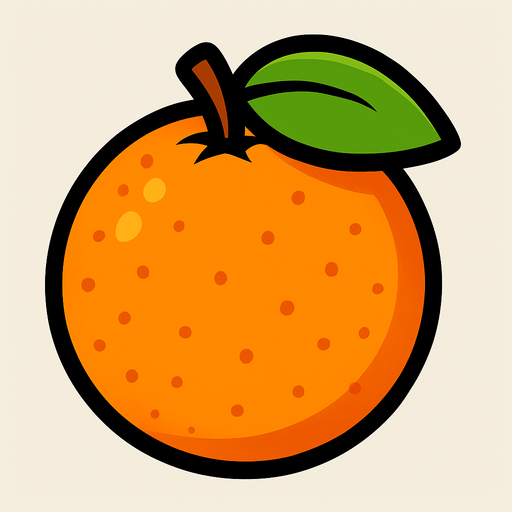 portakal.
In-Game asset.  2d.  High contrast.  No shadows