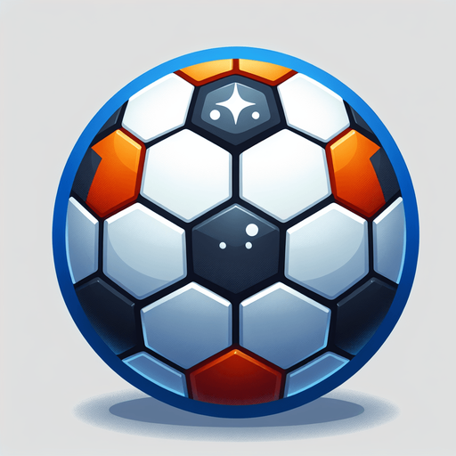 МЯЧ ФУТБОЛЬНЫЙ.
Single Game Texture. In-Game asset. 2d. Blank background. High contrast. No shadows.