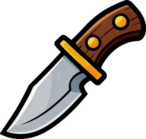 Bıçak.
In-Game asset.  2d.  High contrast.  No shadows