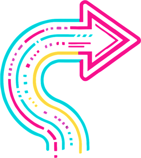 Cyberpunk style swipe note for music rhythm game.
In-Game asset.  2d.  High contrast.  No shadows