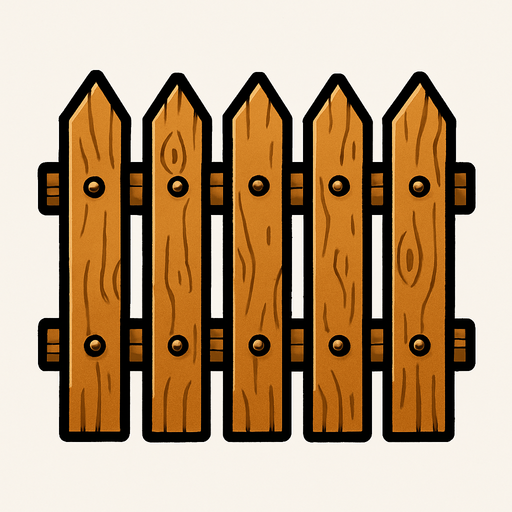 Çit.
In-Game asset.  2d.  High contrast.  No shadows